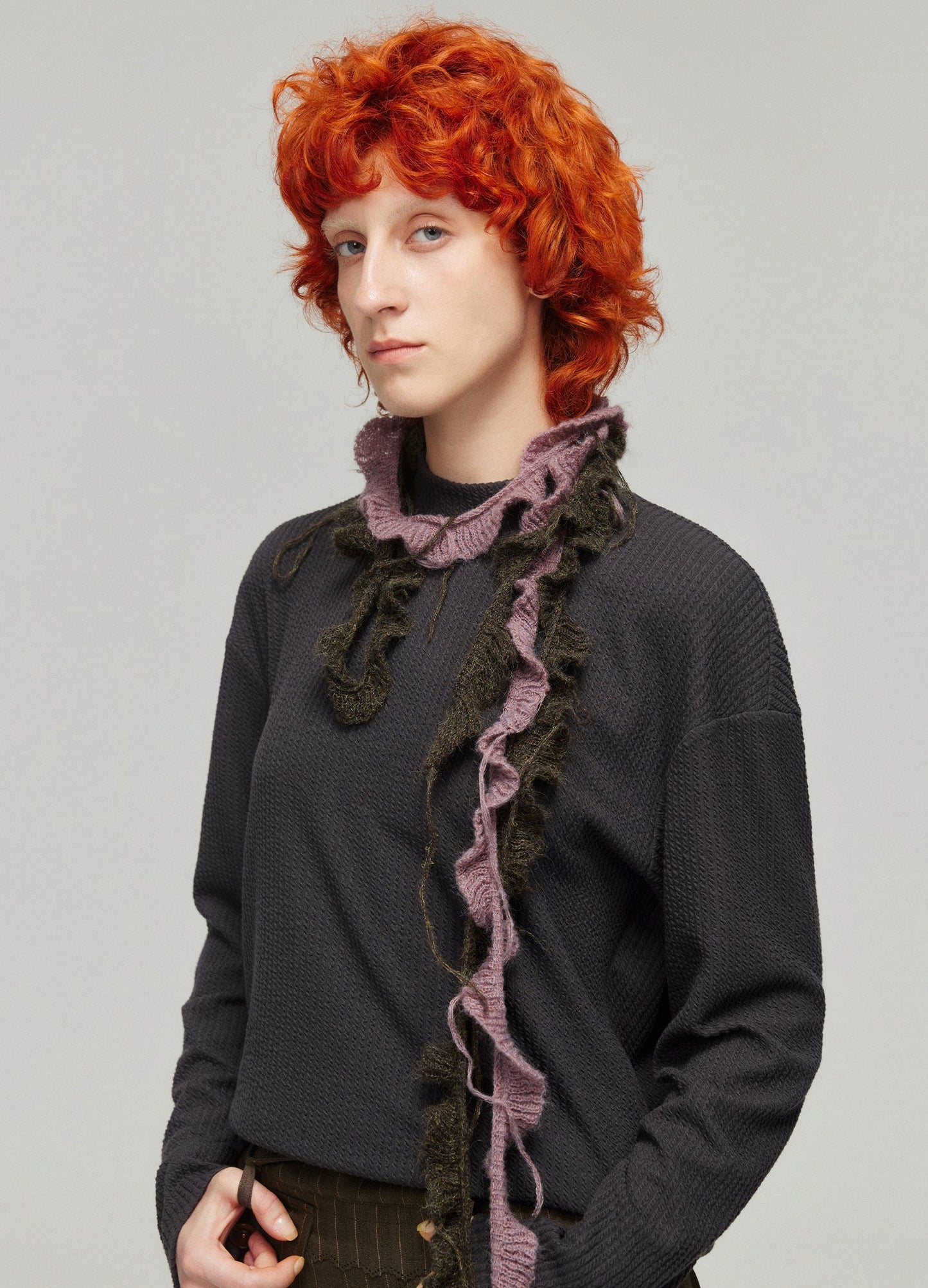 Ruffled Knit Scarves - Wolvess