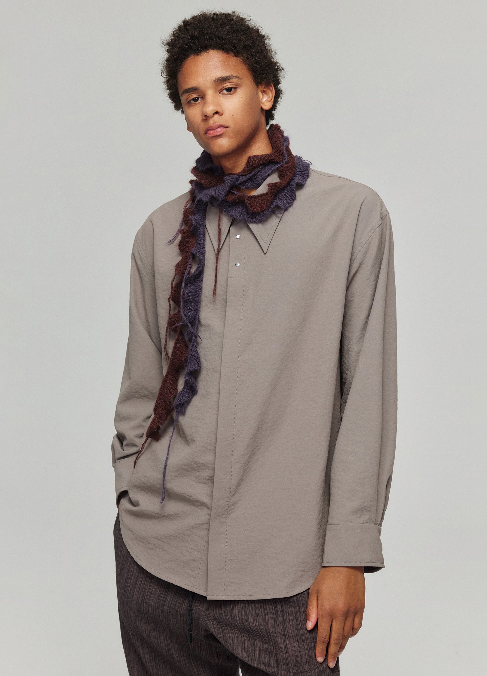 Ruffled Knit Scarves - Wolvess