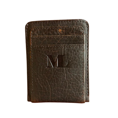 Full-grain Front Pocket Leather Wallet With RFID MiamiLeathers.com
