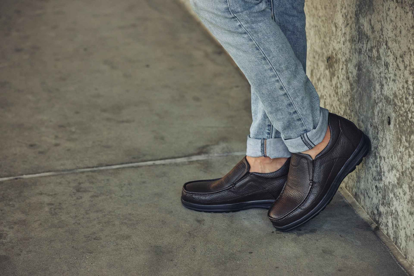 CALTO - G1823 - 3 Inches Taller (Brown) - Lightweight Slip-On Loafer Dress Shoes Tallmenshoes.com