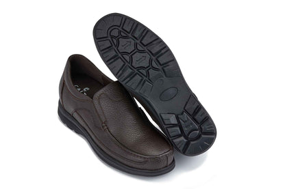 CALTO - G1823 - 3 Inches Taller (Brown) - Lightweight Slip-On Loafer Dress Shoes Tallmenshoes.com
