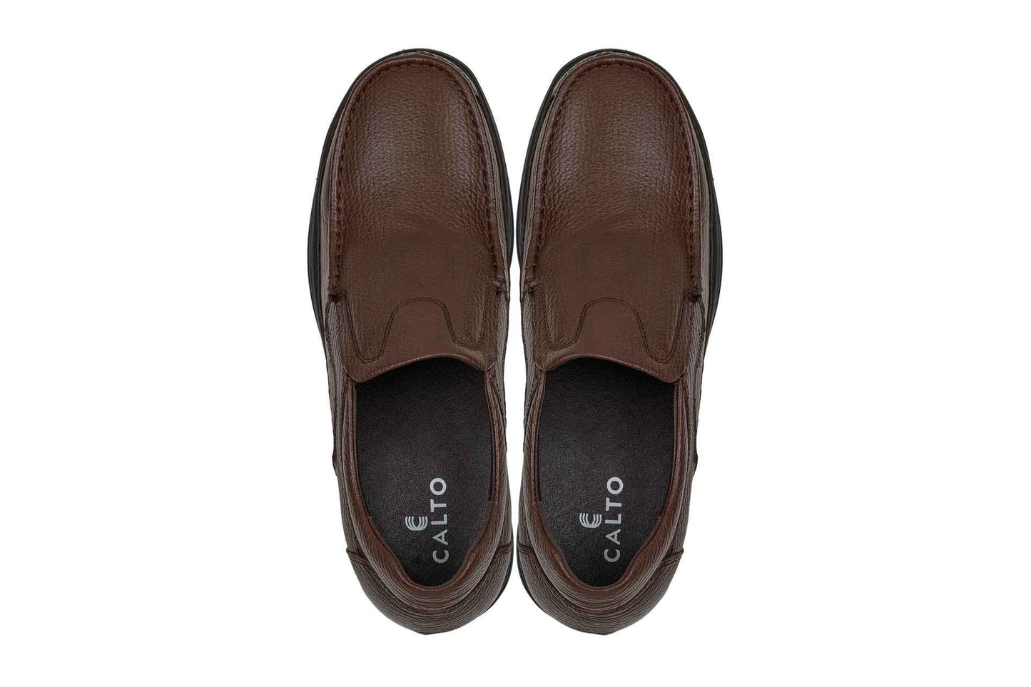 CALTO - G1827 - 3 Inches Taller (Brown) - Lightweight Tallmenshoes.com