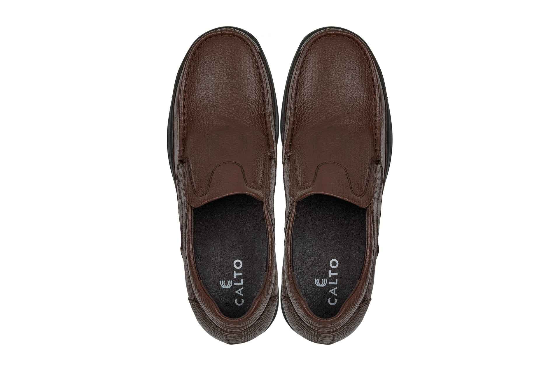CALTO - G1827 - 3 Inches Taller (Brown) - Lightweight Tallmenshoes.com