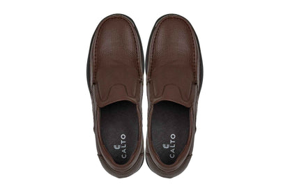 CALTO - G1827 - 3 Inches Taller (Brown) - Lightweight Tallmenshoes.com