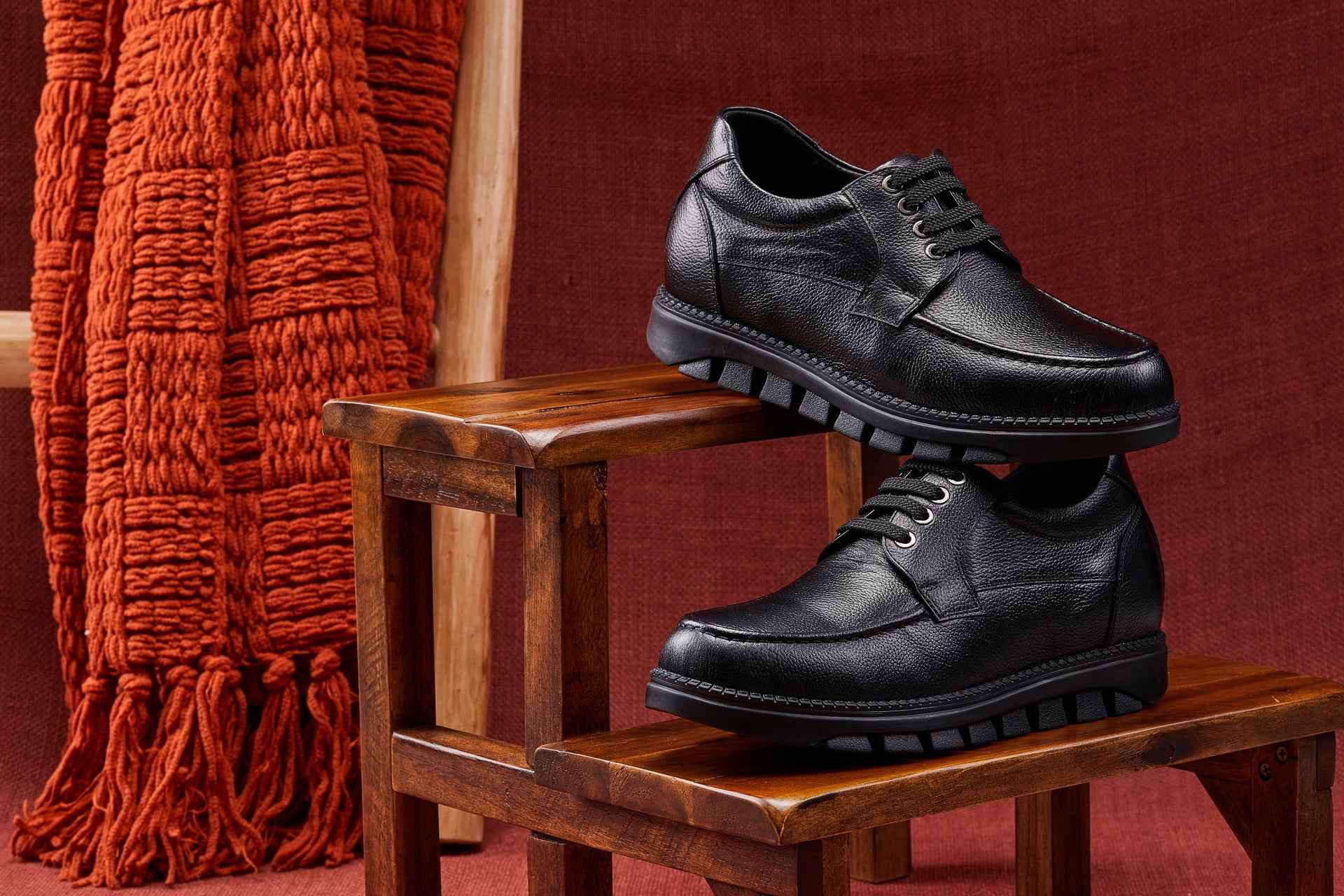 CALTO - G6381 - 3 Inches Taller (Black) Tallmenshoes.com