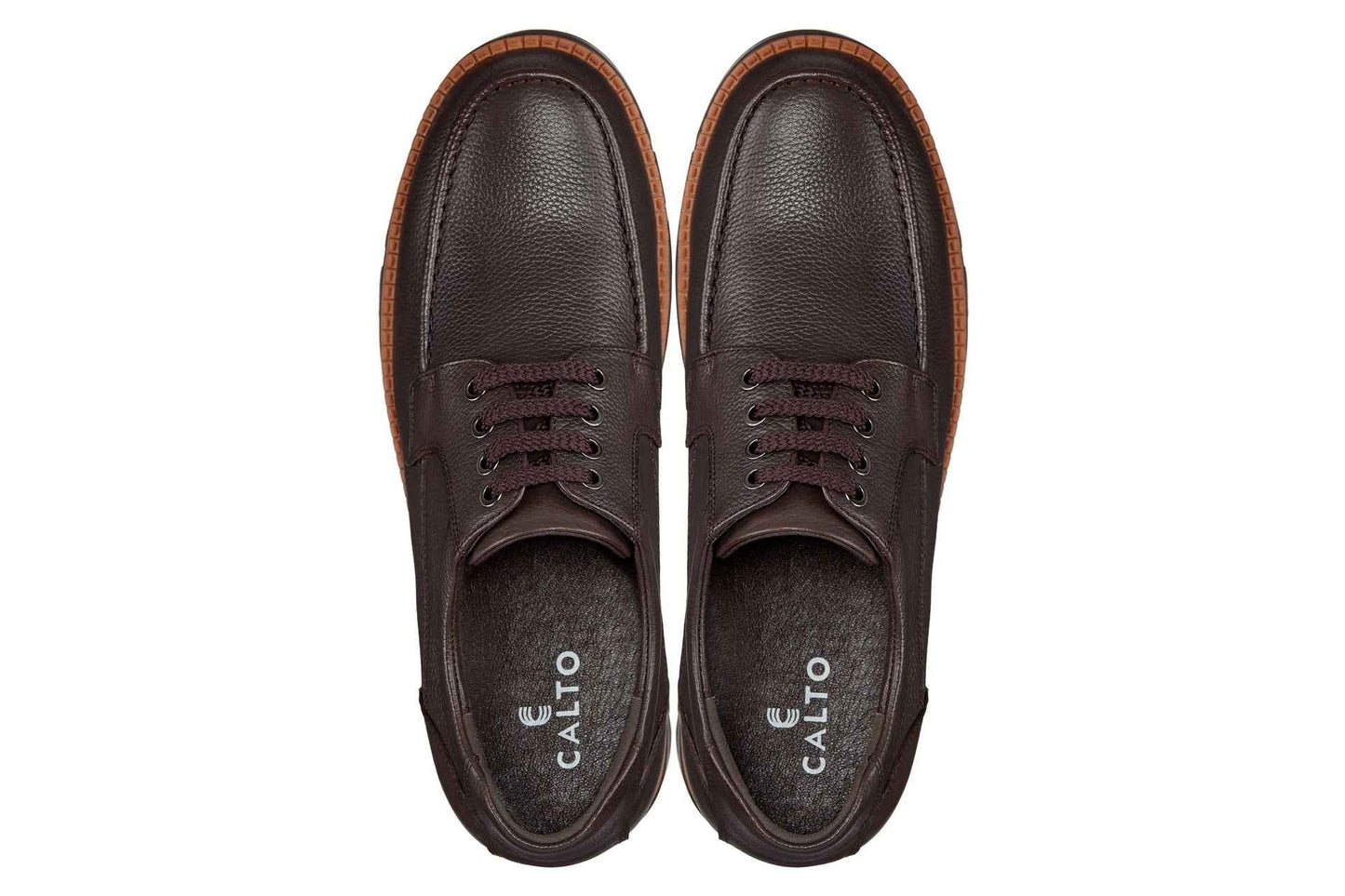 CALTO - G63811 - 3 Inches Taller (Dark Brown) Tallmenshoes.com