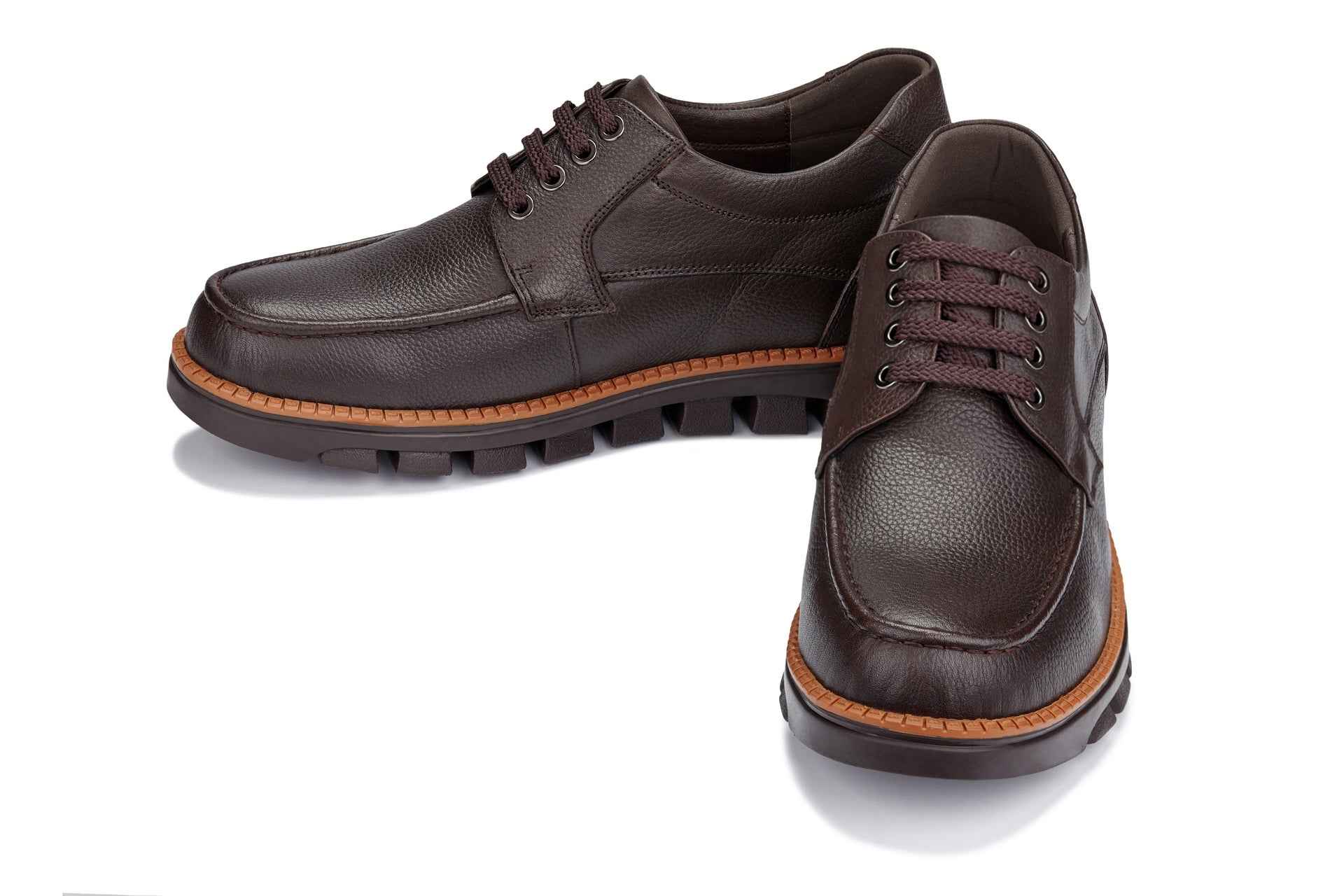 CALTO - G63811 - 3 Inches Taller (Dark Brown) Tallmenshoes.com