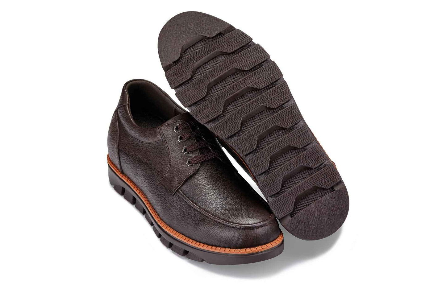 CALTO - G63811 - 3 Inches Taller (Dark Brown) Tallmenshoes.com