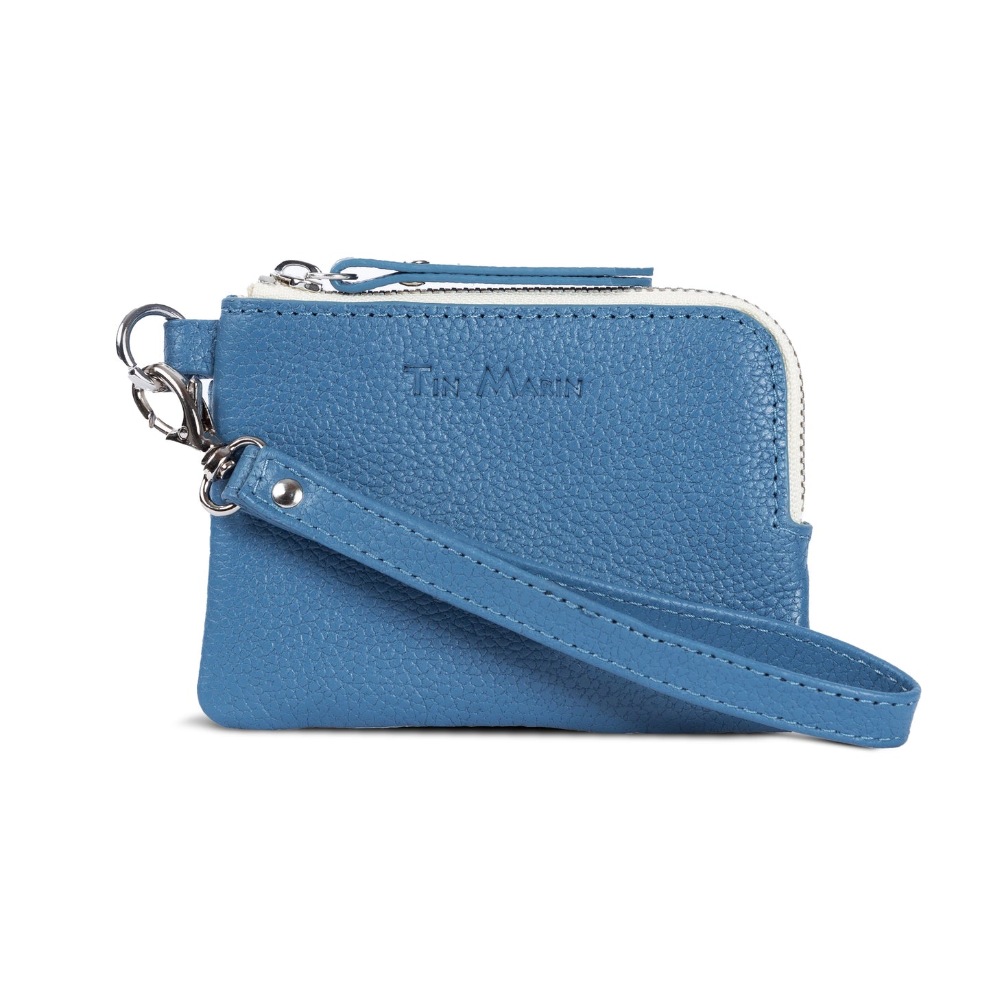 Gina Leather Top Zip Wallet Tin Marin Brand
