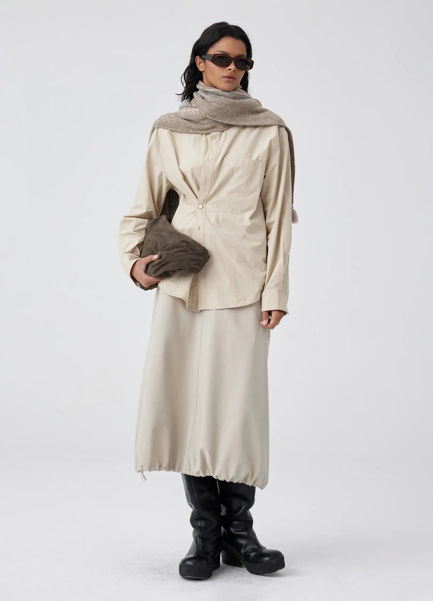 Fair Isle Tassel Scarf - Wolvess