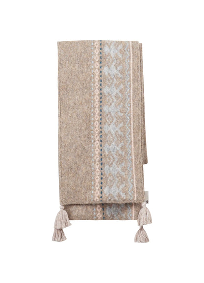 Fair Isle Tassel Scarf - Wolvess