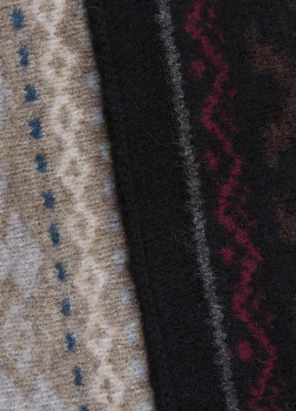 Fair Isle Tassel Scarf - Wolvess