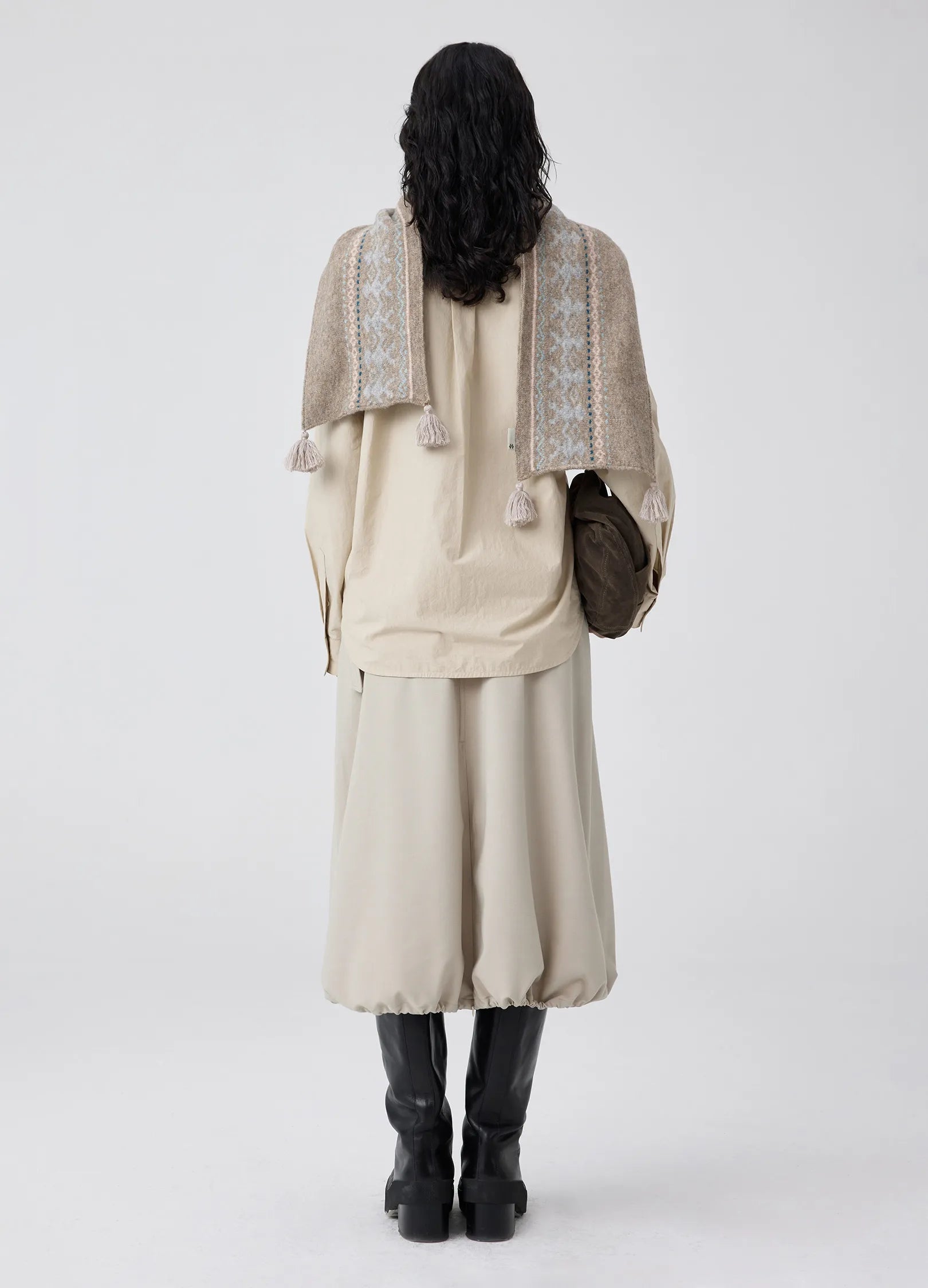 Fair Isle Tassel Scarf - Wolvess