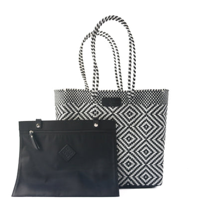 Greca Woven Tote Tin Marin Brand