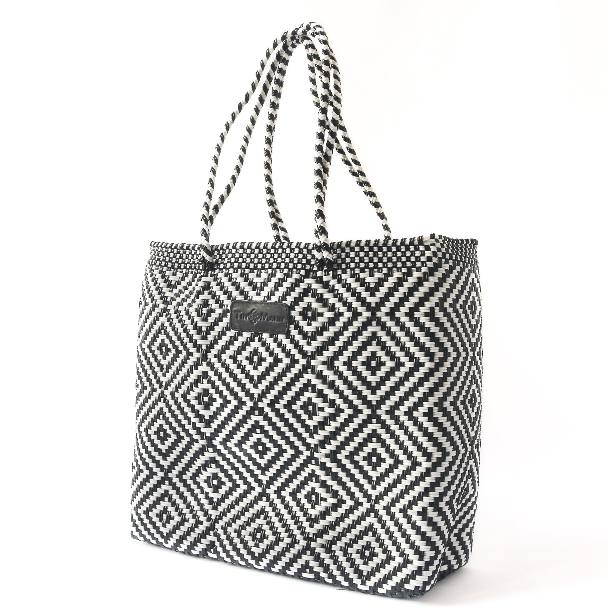 Greca Woven Tote Tin Marin Brand