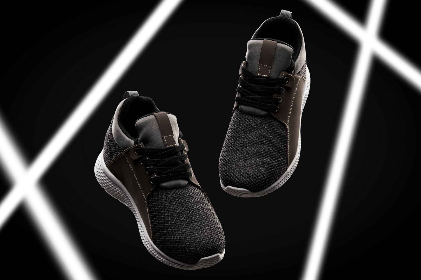 CALTO 3.2-Inch Taller Charcoal Men's Elevator Sneakers - H71923 Tallmenshoes.com
