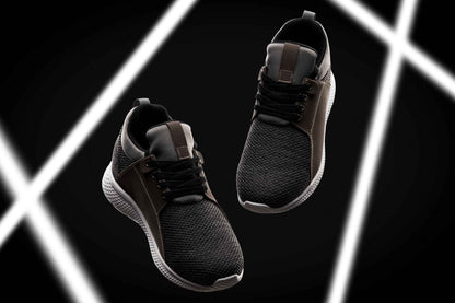 CALTO 3.2-Inch Taller Charcoal Men's Elevator Sneakers - H71923 Tallmenshoes.com