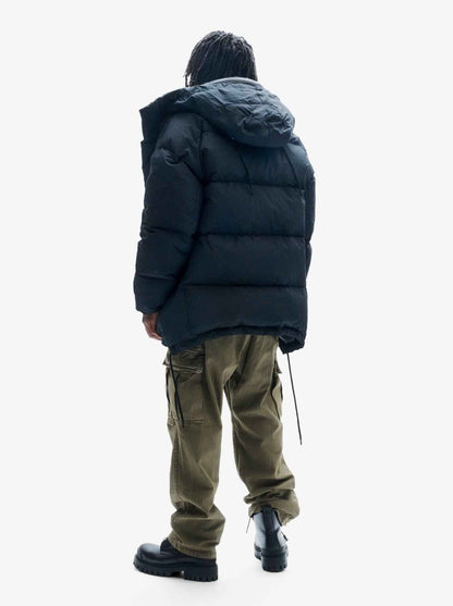 Long Down Parka - Black