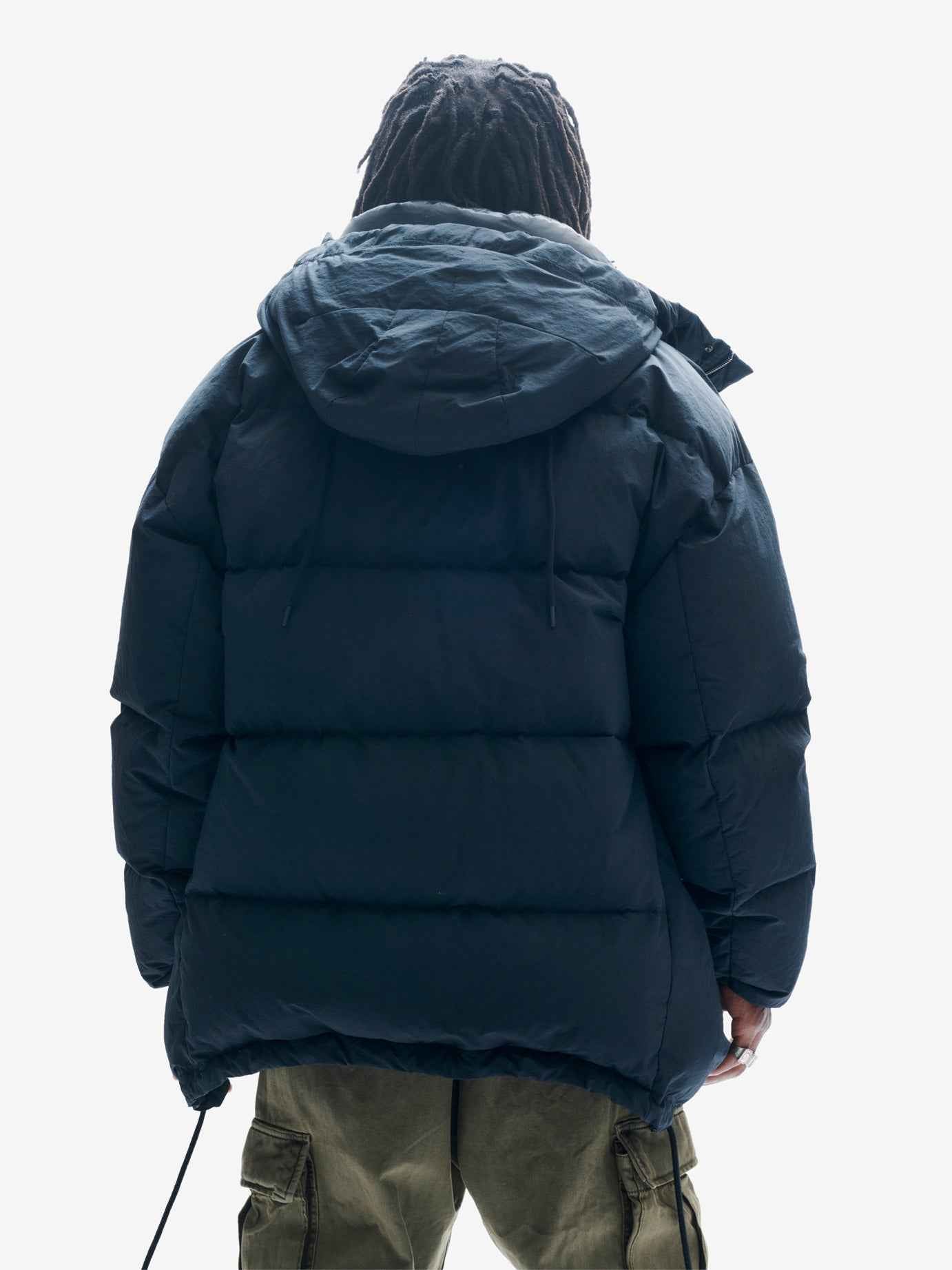 Long Down Parka - Black