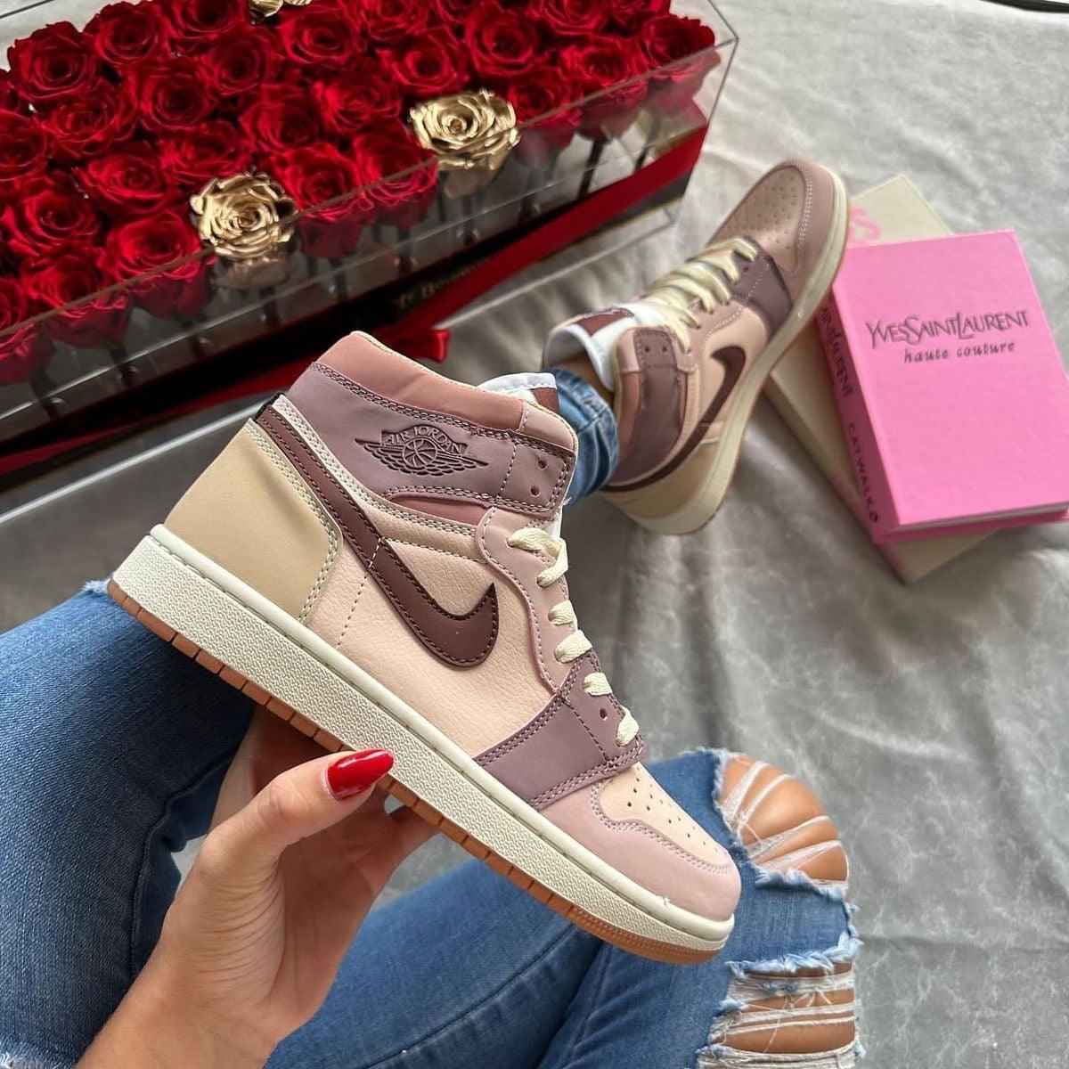Custom Jordan 1 Mid SE Dark Pony Smoky Mauve DO7440-821 - Jordan 1 Mid Dark Pony Smoky