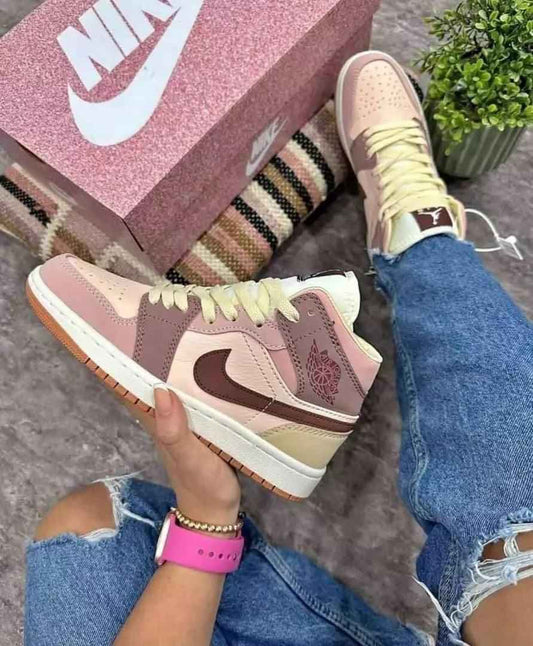 Custom Jordan 1 Mid SE Dark Pony Smoky Mauve DO7440-821 - Jordan 1 Mid Dark Pony Smoky