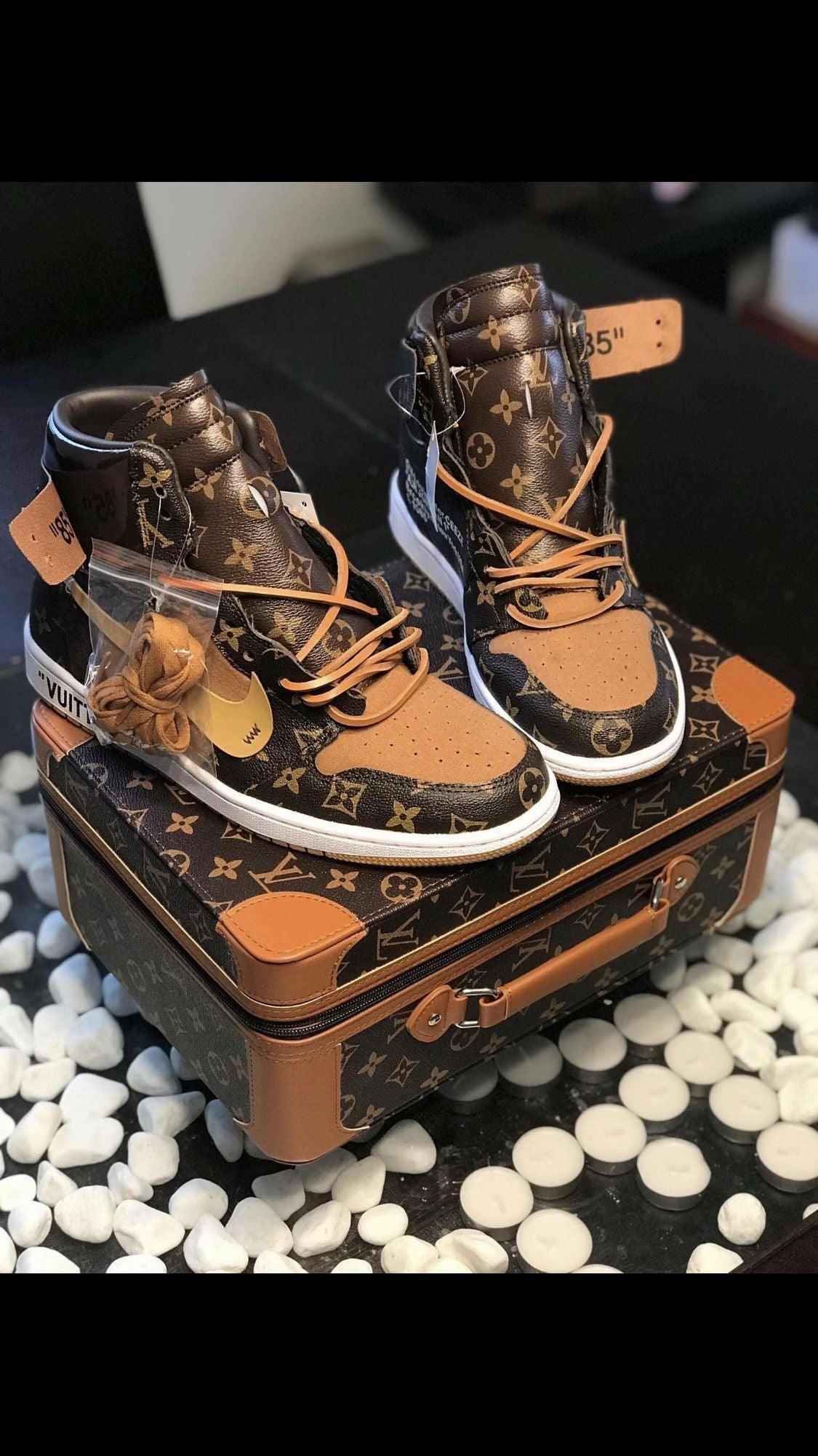 Custom Air Jordan 1 x LV Logo