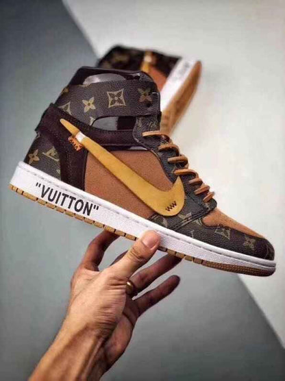 Custom Air Jordan 1 x LV Logo