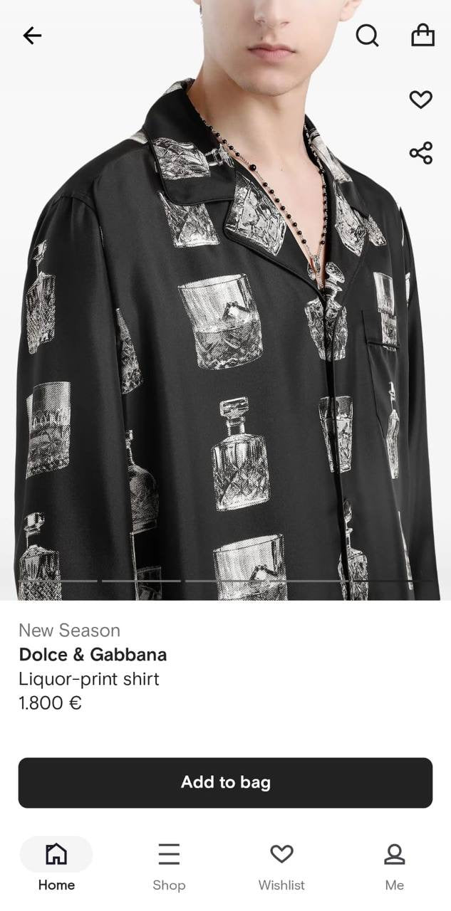 D&G Streetwear Luxury Shirt 1984