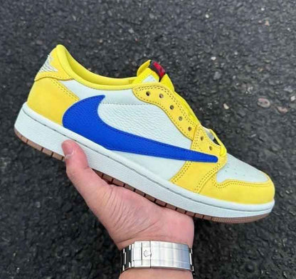 Custom Travis Scott x Air Jordan 1 Low “Canary” DZ4137-700