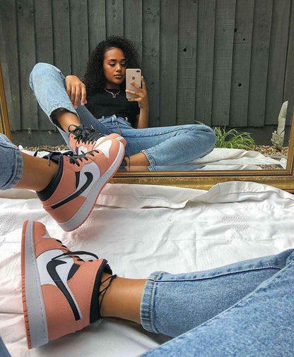 Custom Air Jordan 1 Mid Digital Pink Quartz High Q