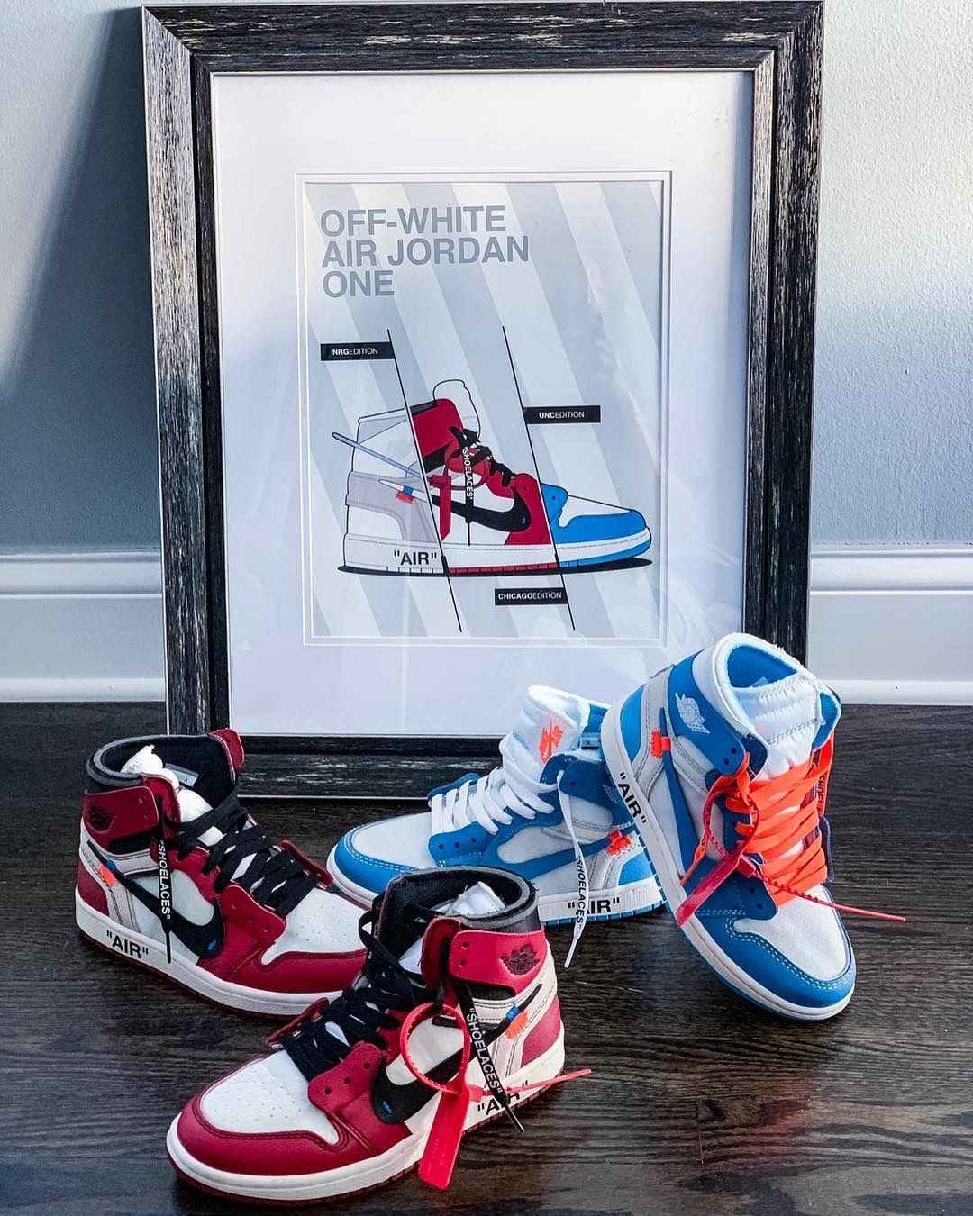 Custom Air Jordan 1 OFF-White Chicago Sneakers