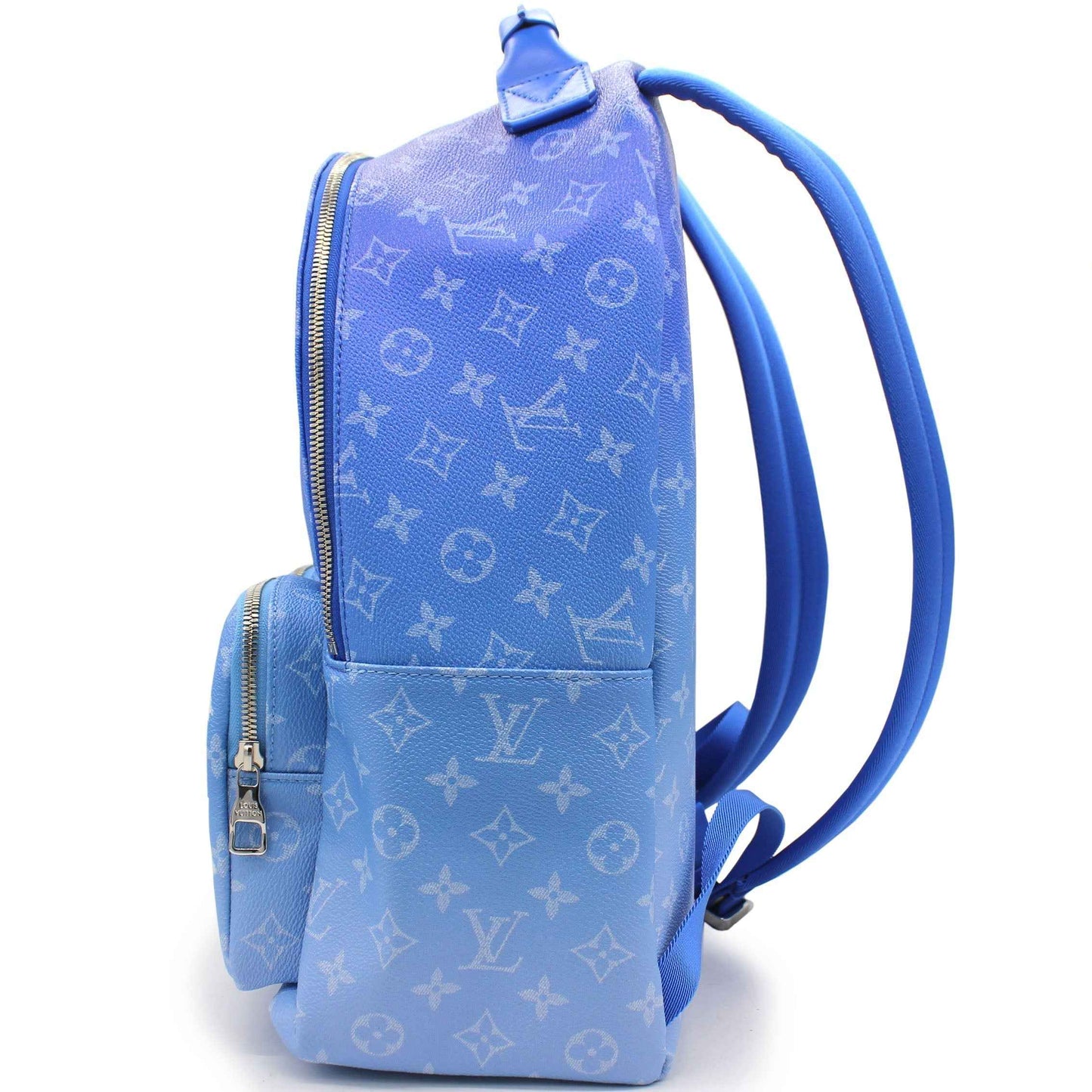 Wolvess Backpack Multipockets Clouds Monogram Blue