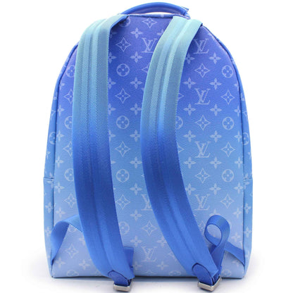 Wolvess Backpack Multipockets Clouds Monogram Blue
