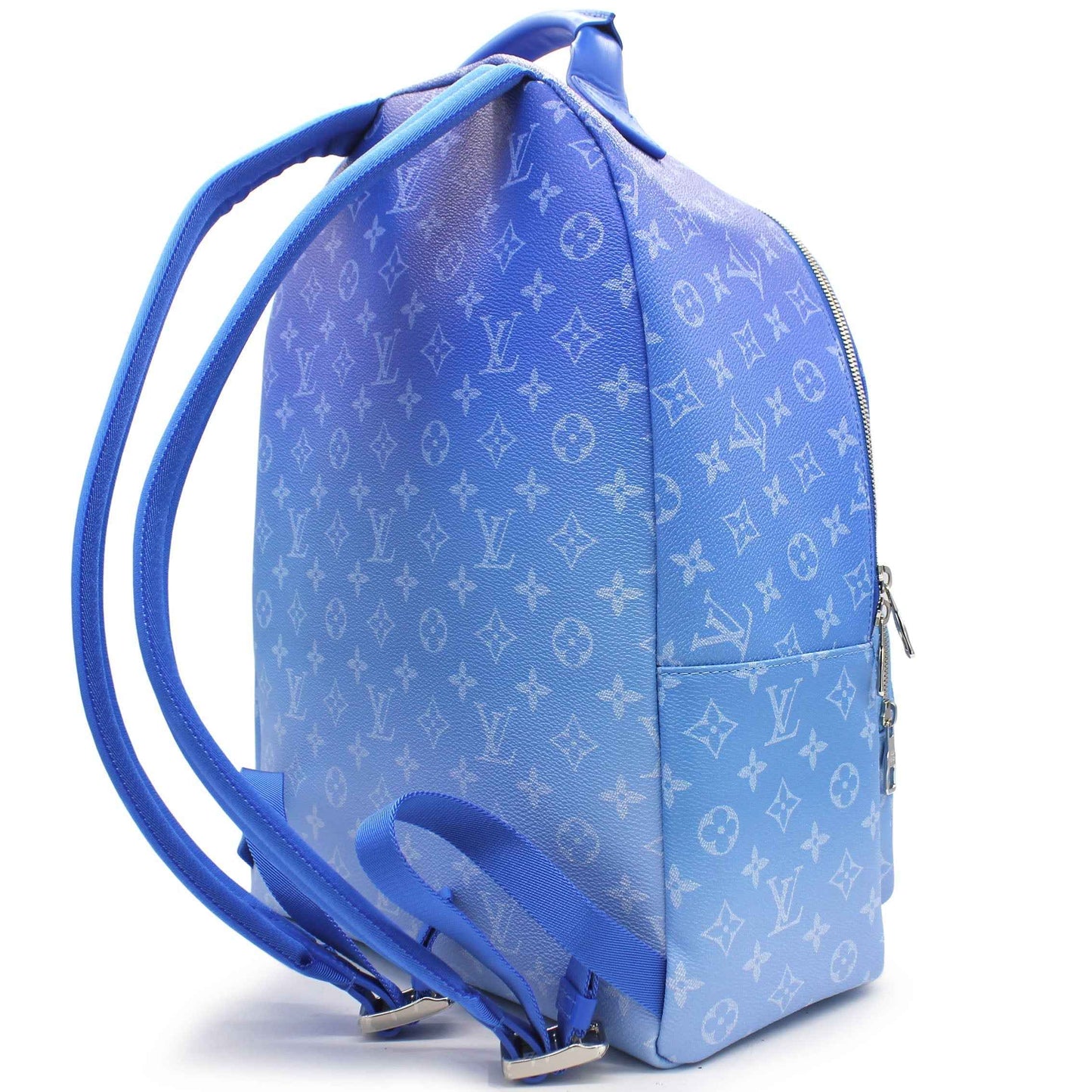 Wolvess Backpack Multipockets Clouds Monogram Blue