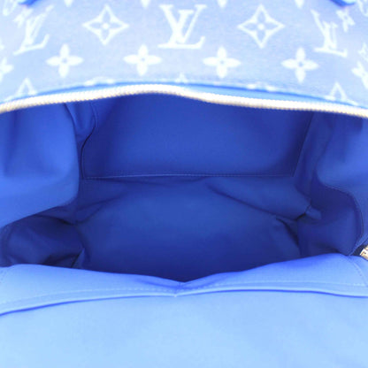 Wolvess Backpack Multipockets Clouds Monogram Blue