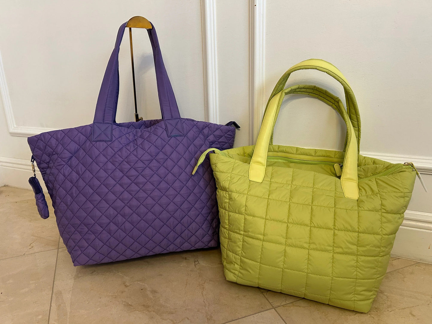 Alyssa Jumbo Quilted Nylon Tote – Lightweight, Spacious & Travel-Ready MiamiLeathers.com
