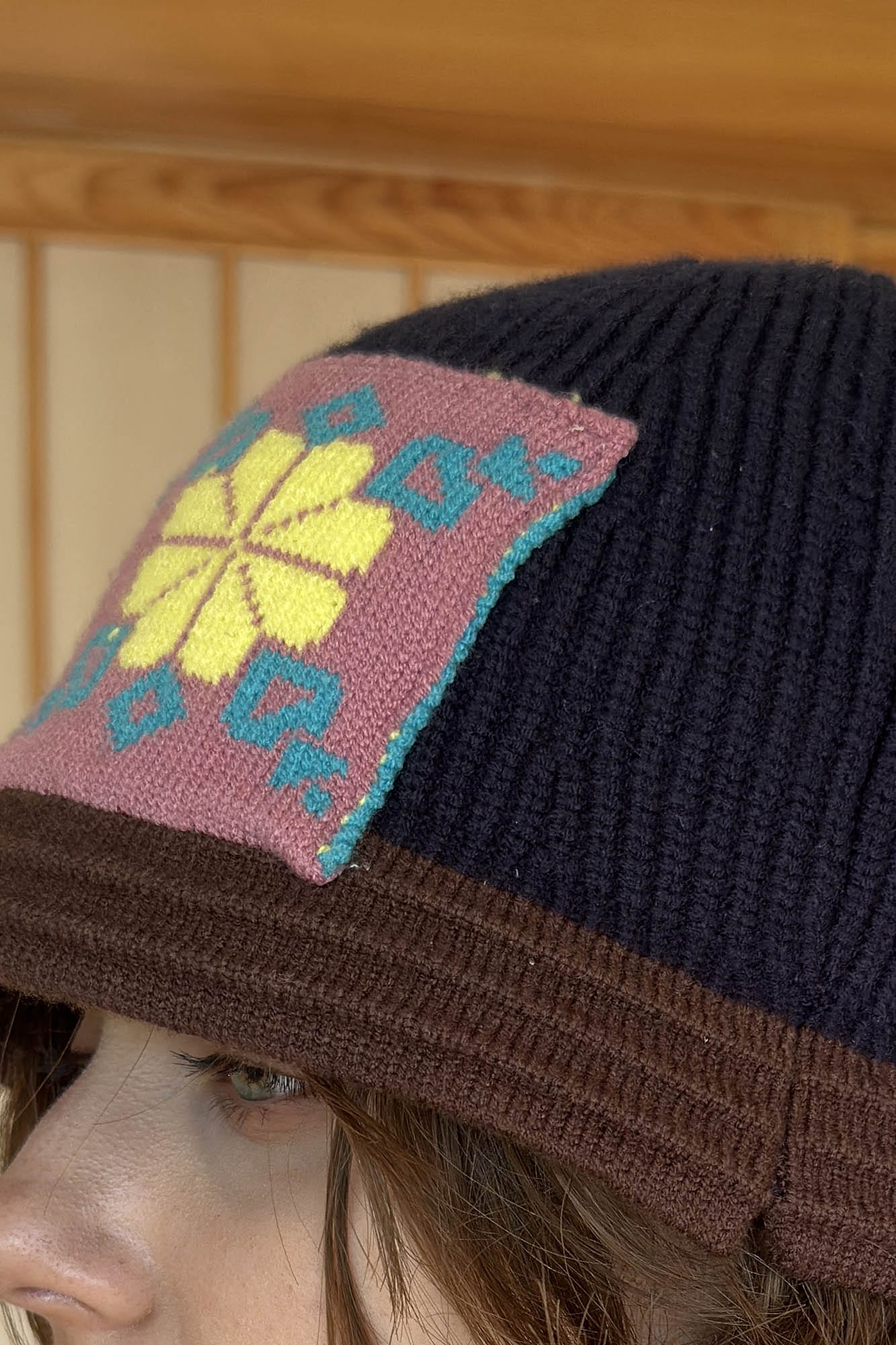 Floral Patch Beanie - Wolvess