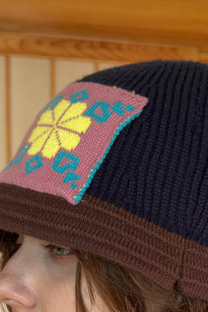Floral Patch Beanie - Wolvess