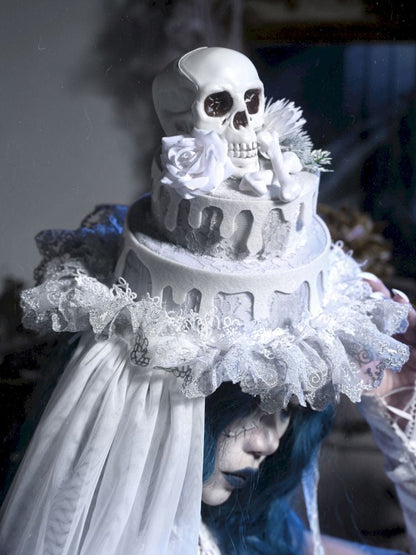 Gothic Wedding Cake Mini Hat - Wolvess