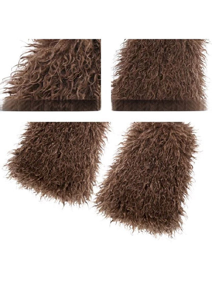 Faux Fur Leg Warmers - Wolvess