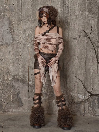 Faux Fur Leg Warmers - Wolvess