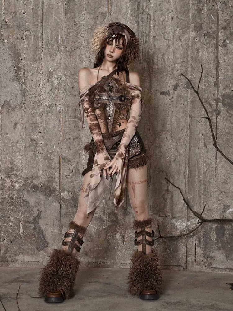 Faux Fur Leg Warmers - Wolvess