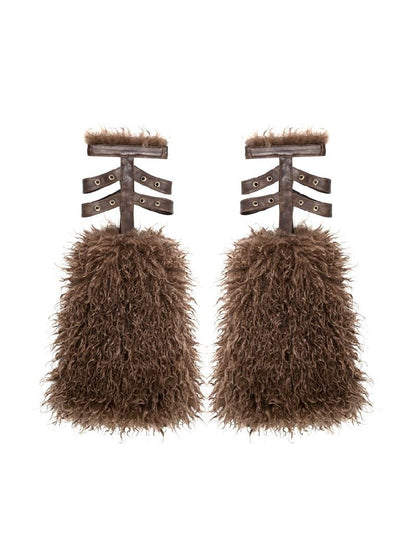 Faux Fur Leg Warmers - Wolvess