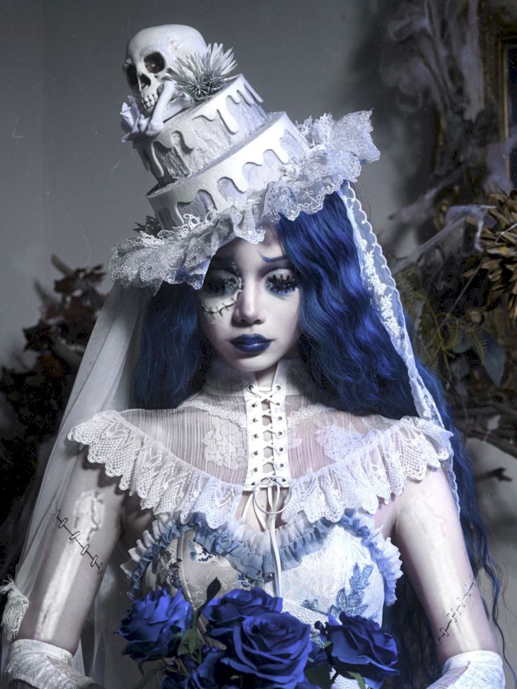 Gothic Wedding Cake Mini Hat - Wolvess