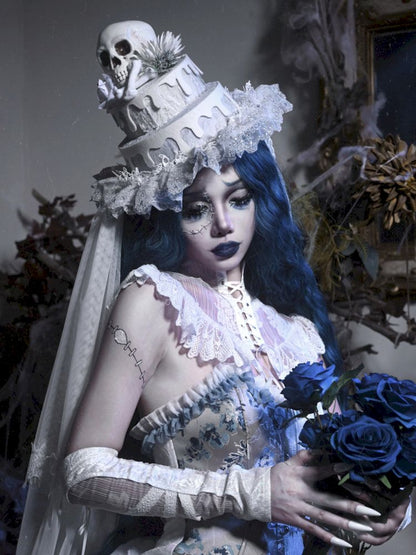 Gothic Wedding Cake Mini Hat - Wolvess