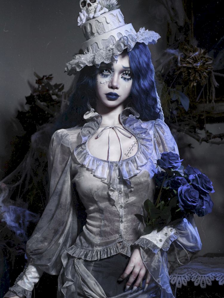 Gothic Wedding Cake Mini Hat - Wolvess