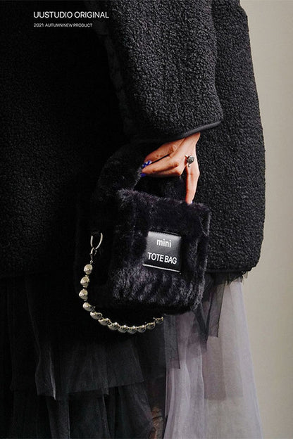 Furry Mini Tote Bag - Wolvess