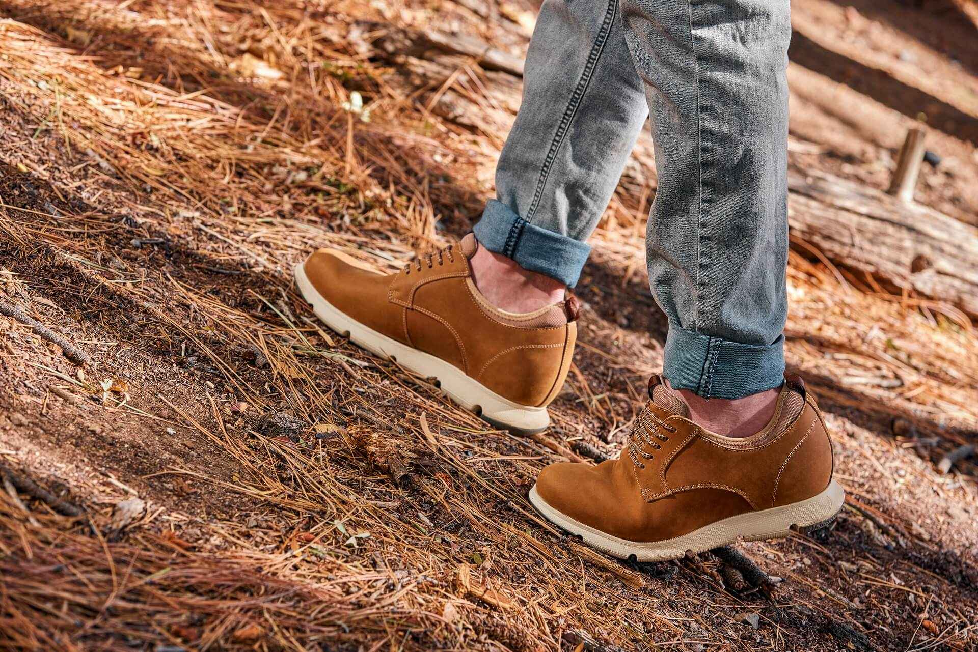 CALTO - J1200 - 3.3 Inches Taller (Tan Brown) Tallmenshoes.com