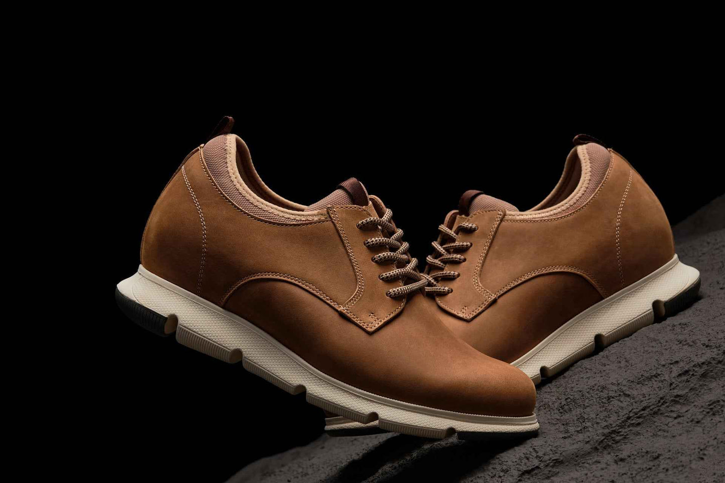 CALTO - J1200 - 3.3 Inches Taller (Tan Brown) Tallmenshoes.com