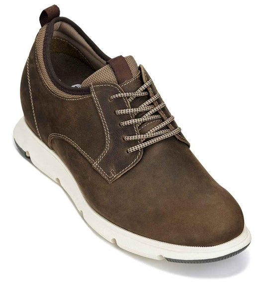 CALTO - J1201 - 3.3 Inches Taller (Coffee Brown) Tallmenshoes.com